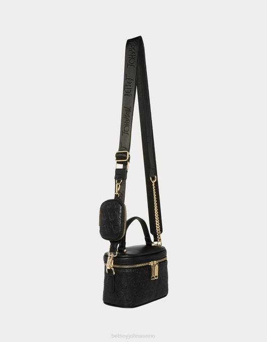 Betsey Johnson kvinner 4B8F227 tilbehør xo hodeskalle forfengelighet svart