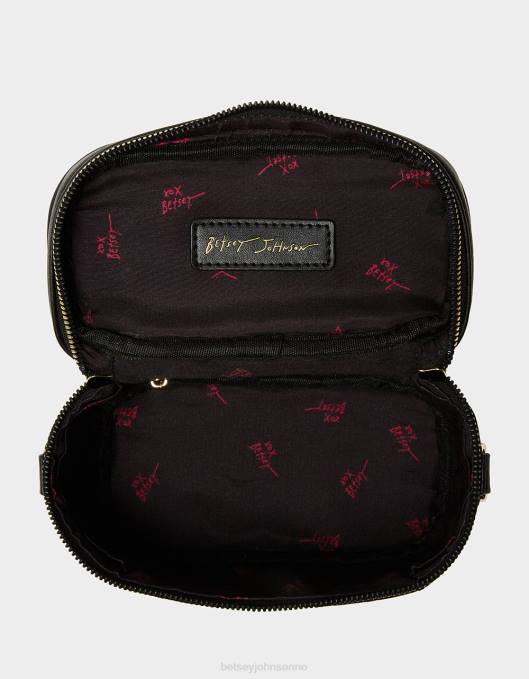Betsey Johnson kvinner 4B8F227 tilbehør xo hodeskalle forfengelighet svart