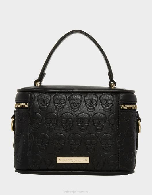 Betsey Johnson kvinner 4B8F227 tilbehør xo hodeskalle forfengelighet svart