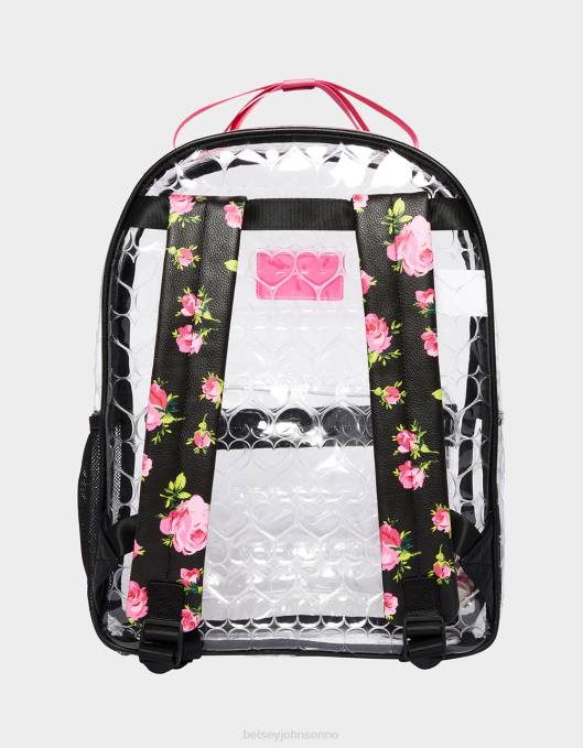 Betsey Johnson kvinner 4B8F231 tilbehør klar ryggsekk med veske svart