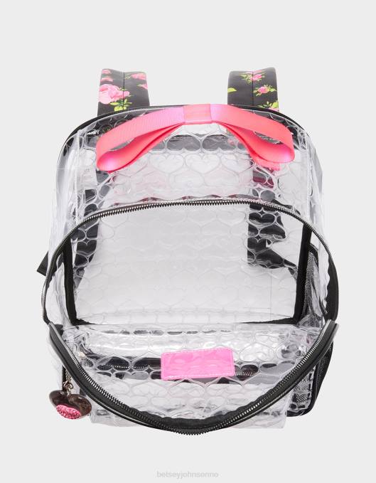 Betsey Johnson kvinner 4B8F231 tilbehør klar ryggsekk med veske svart