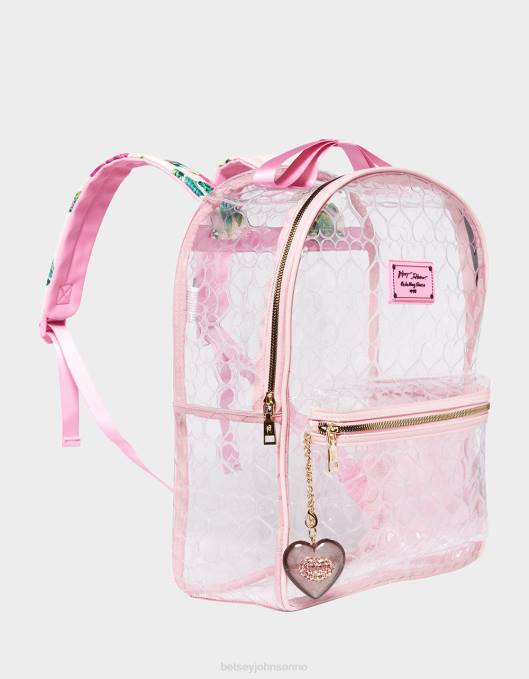 Betsey Johnson kvinner 4B8F233 tilbehør klar ryggsekk med veske rødme