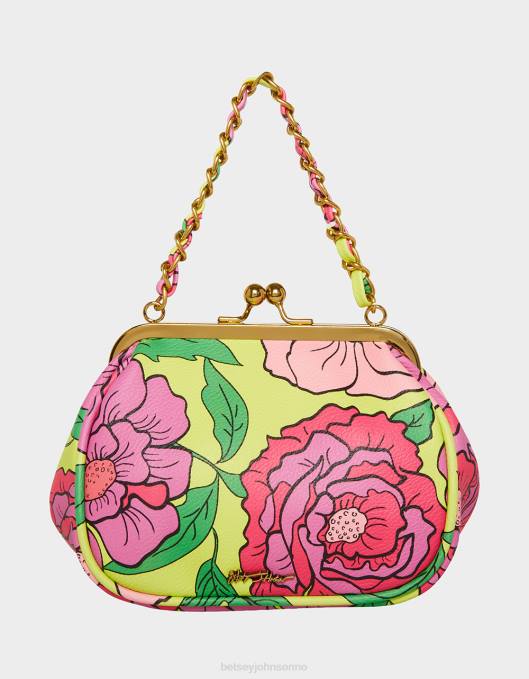 Betsey Johnson kvinner 4B8F236 tilbehør lil\' nugget kiss lock bag floral
