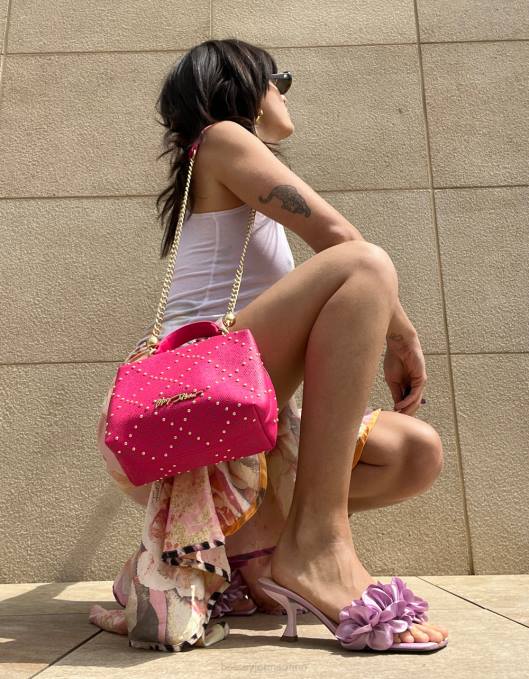Betsey Johnson kvinner 4B8F240 tilbehør status hodeskalle crossbody rosa