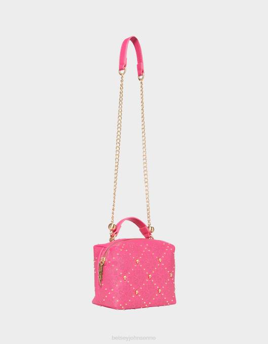 Betsey Johnson kvinner 4B8F240 tilbehør status hodeskalle crossbody rosa
