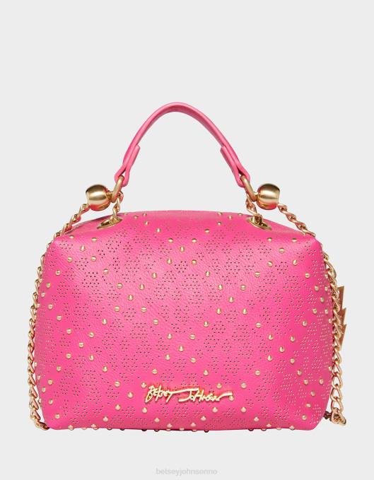 Betsey Johnson kvinner 4B8F240 tilbehør status hodeskalle crossbody rosa