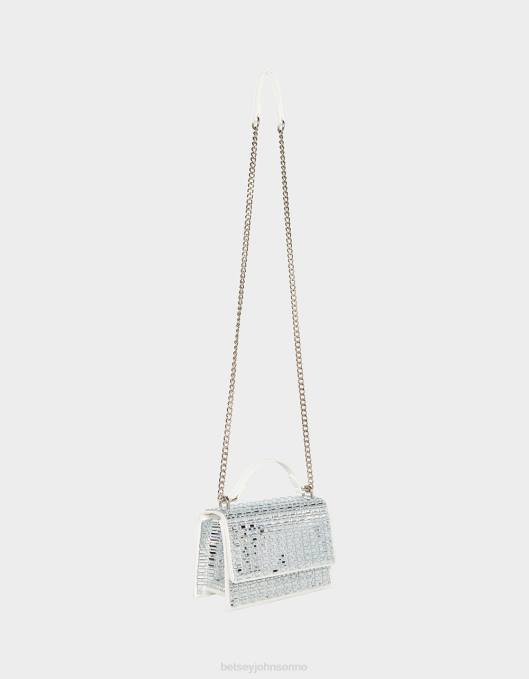 Betsey Johnson kvinner 4B8F242 tilbehør shine på konvertibel klaffveske elfenbein