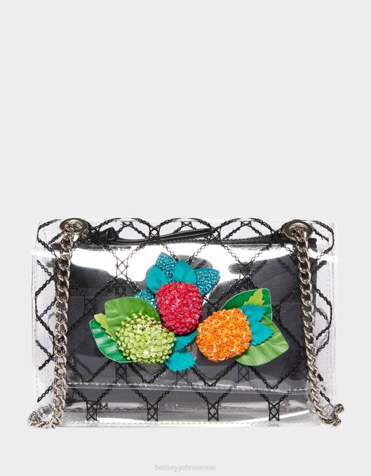 Betsey Johnson kvinner 4B8F243 tilbehør berry pretty cabriolet crossbody klar