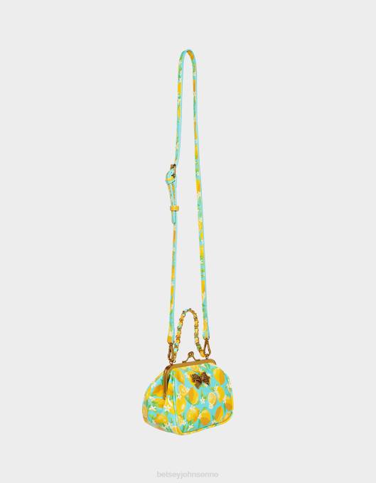 Betsey Johnson kvinner 4B8F244 tilbehør lil\' nugget kiss lock bag sitron