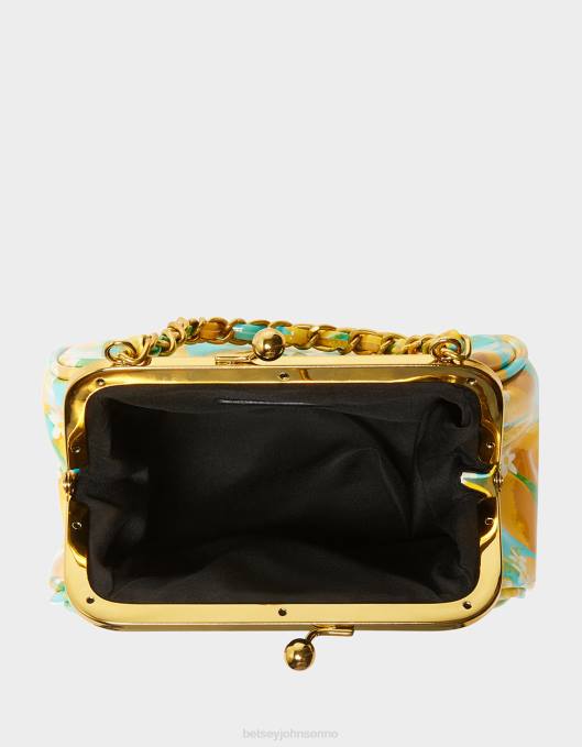 Betsey Johnson kvinner 4B8F244 tilbehør lil\' nugget kiss lock bag sitron