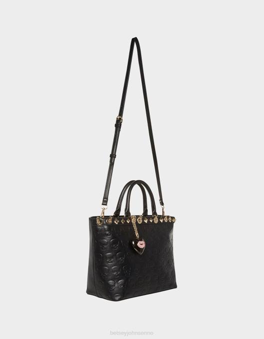 Betsey Johnson kvinner 4B8F246 tilbehør ingen hjerneskalle tote svart