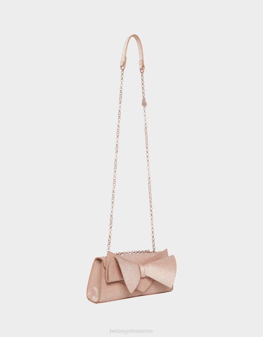Betsey Johnson kvinner 4B8F249 tilbehør kantet bue cabriolet bag champagne