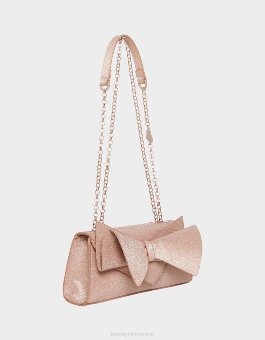 Betsey Johnson kvinner 4B8F249 tilbehør kantet bue cabriolet bag champagne