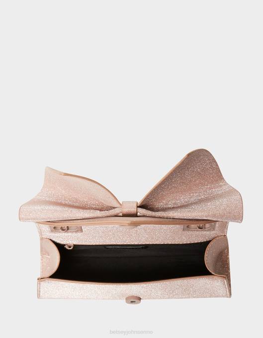 Betsey Johnson kvinner 4B8F249 tilbehør kantet bue cabriolet bag champagne