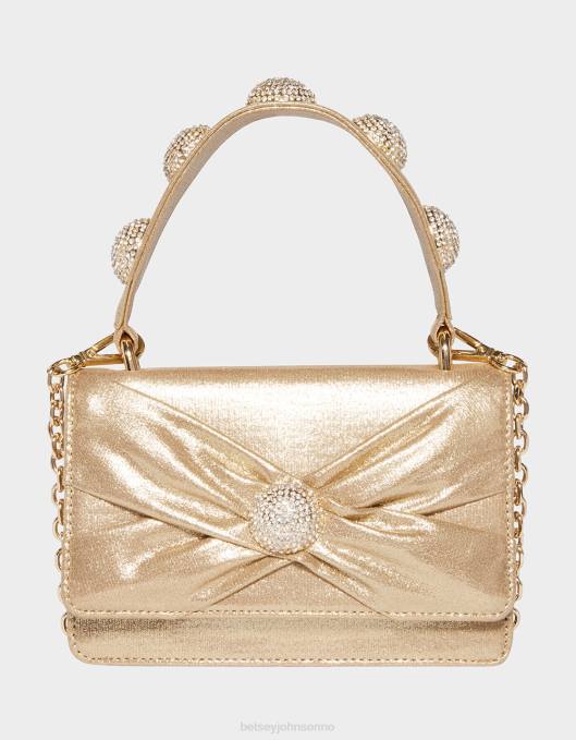 Betsey Johnson kvinner 4B8F250 tilbehør x markerer den øverste håndtaksposen gull