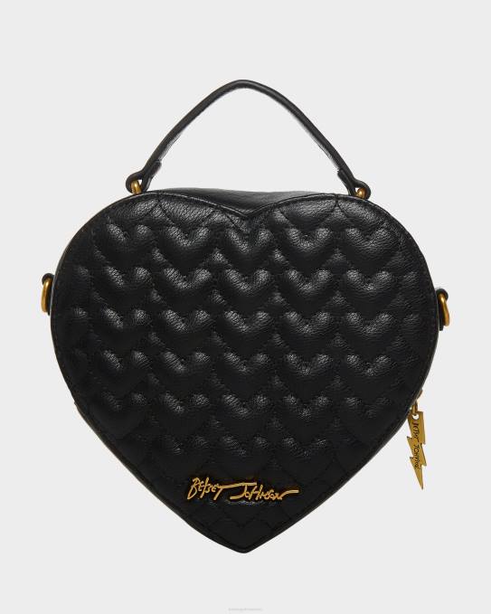 Betsey Johnson kvinner 4B8F257 tilbehør oh mitt hjerte crossbody svart