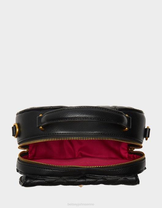 Betsey Johnson kvinner 4B8F257 tilbehør oh mitt hjerte crossbody svart