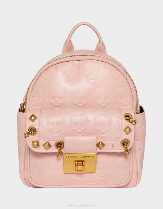 Betsey Johnson kvinner 4B8F258 tilbehør no brainer skull mini ryggsekk rødme