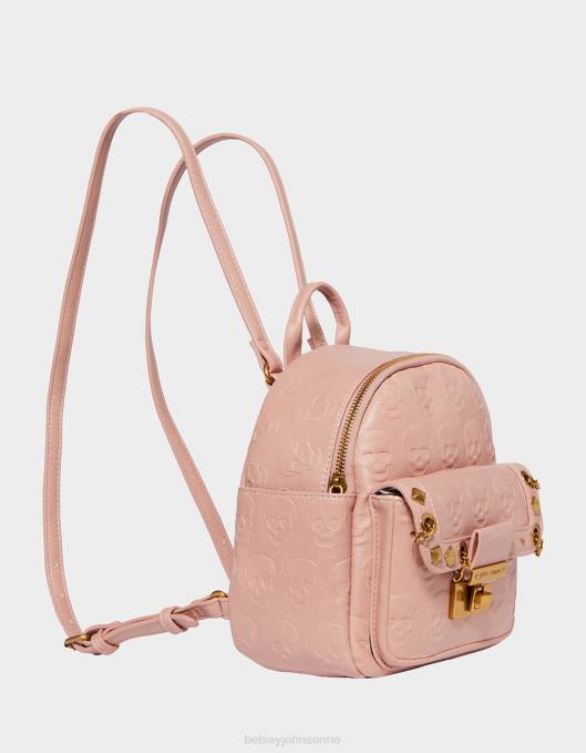 Betsey Johnson kvinner 4B8F258 tilbehør no brainer skull mini ryggsekk rødme