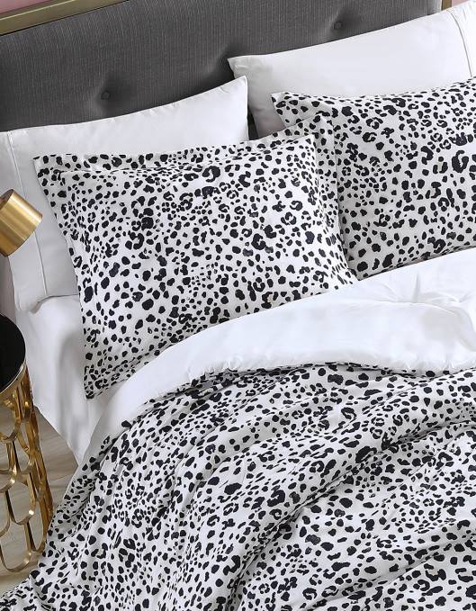 Betsey Johnson unisex 4B8F404 tilbehør full dronning dyne sett vann leopard