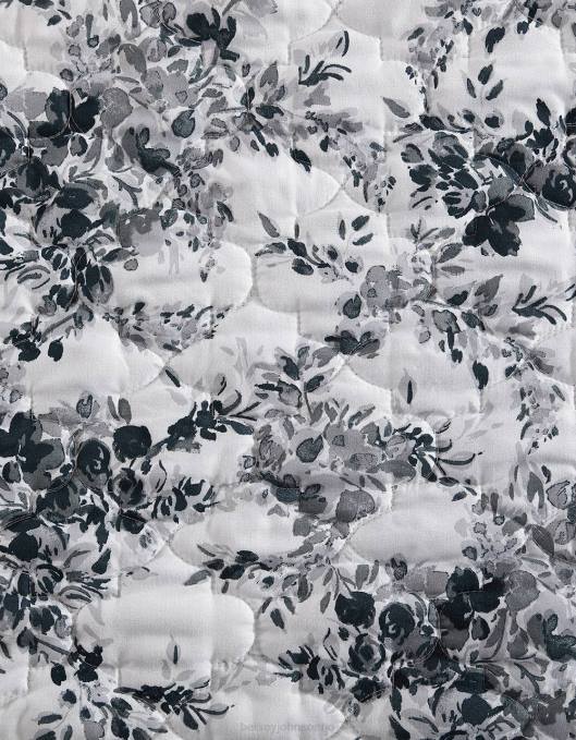 Betsey Johnson unisex 4B8F413 tilbehør floral vingård konge quilt sham sett svart