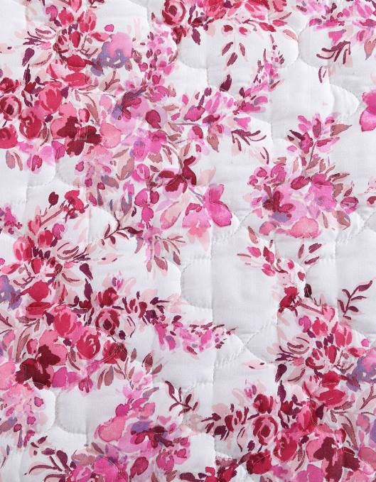 Betsey Johnson unisex 4B8F418 tilbehør floral vingård tvilling quilt sham sett rosa