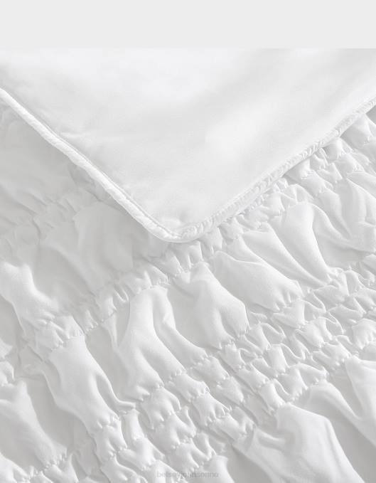 Betsey Johnson unisex 4B8F419 tilbehør boudoir solid hvit hel queen quilt sham sett multi