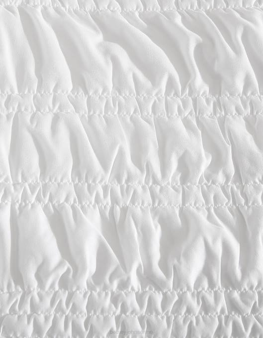 Betsey Johnson unisex 4B8F419 tilbehør boudoir solid hvit hel queen quilt sham sett multi