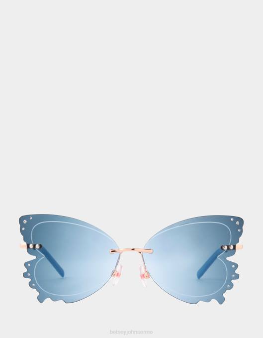 Betsey Johnson kvinner 4B8F369 tilbehør ta flysolbriller blå