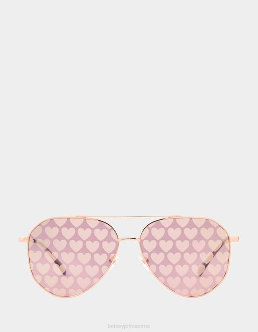 Betsey Johnson kvinner 4B8F374 tilbehør solbrillene med fin skrift gull
