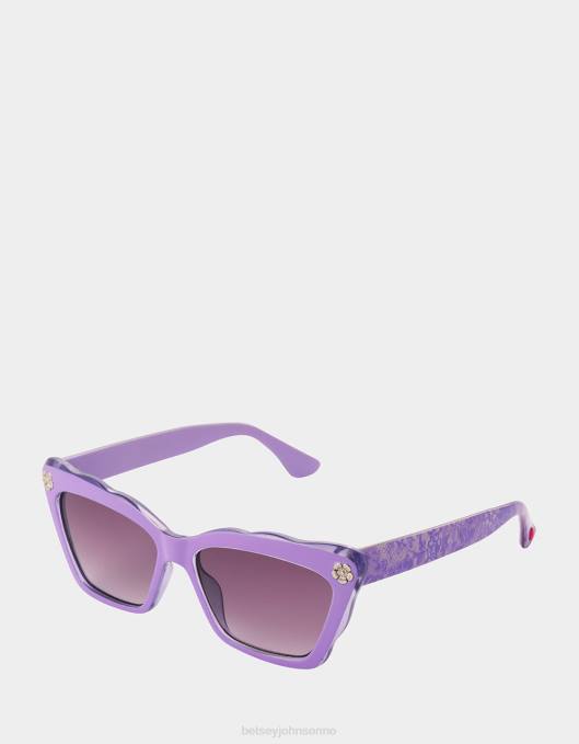 Betsey Johnson kvinner 4B8F382 tilbehør petite petals solbriller lilla