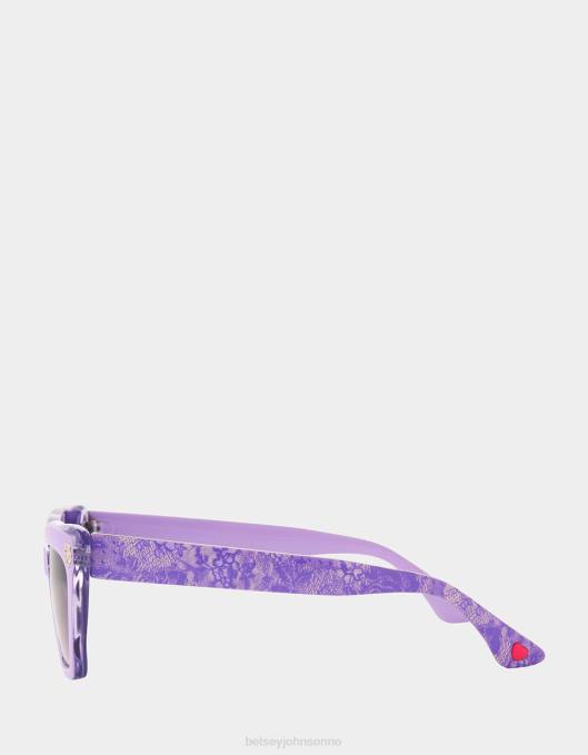 Betsey Johnson kvinner 4B8F382 tilbehør petite petals solbriller lilla