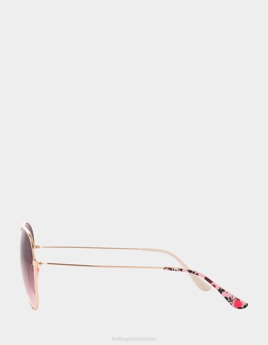 Betsey Johnson kvinner 4B8F384 tilbehør rundt byen solbriller rosa