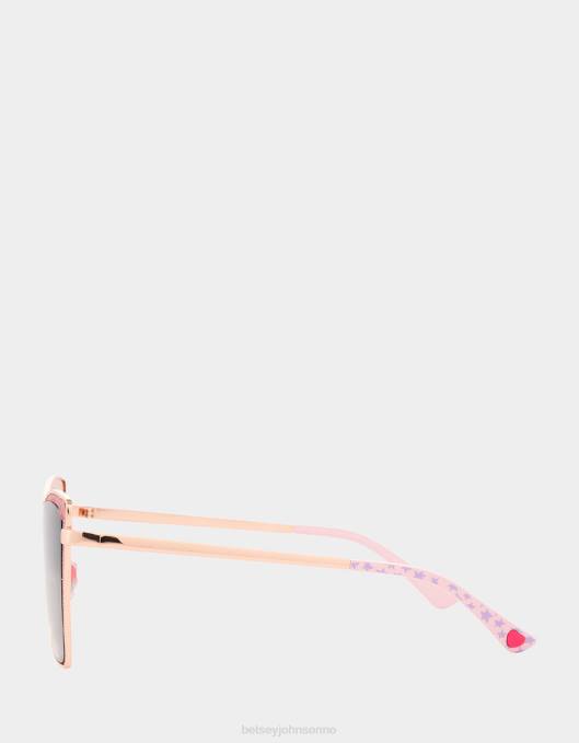 Betsey Johnson kvinner 4B8F387 tilbehør shine time solbriller rosa