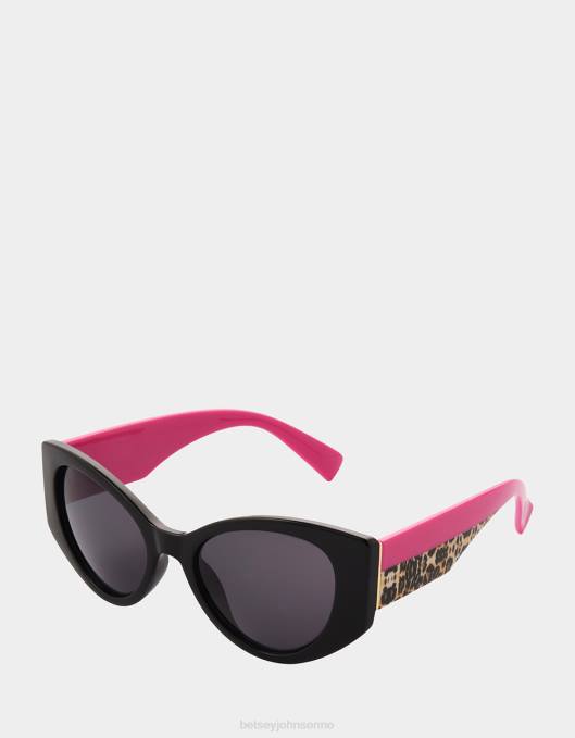 Betsey Johnson kvinner 4B8F388 tilbehør dobbel ta solbriller svart multi