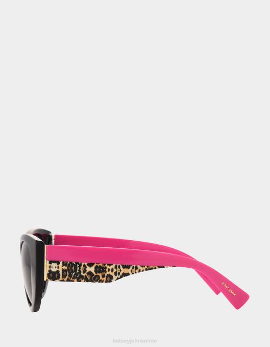 Betsey Johnson kvinner 4B8F388 tilbehør dobbel ta solbriller svart multi