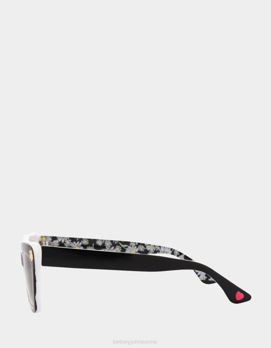 Betsey Johnson kvinner 4B8F392 tilbehør petite petals solbriller svart