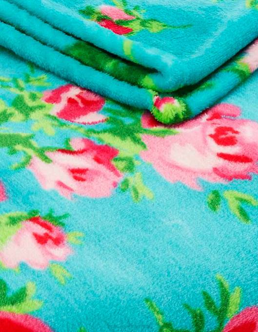 Betsey Johnson kvinner 4B8F397 tilbehør bukett dag aqua kaste teppe multi